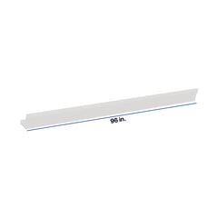 Modernform Cabinet White Shaker 96" W X 3 5/8" H X 5 3/4" D Shaker Crown Molding w/Heel