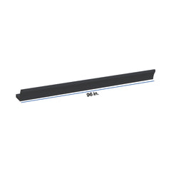 Modernform Cabinet Onyx Black Shaker 96" W X 3 5/8" H X 5 3/4" D Shaker Crown Molding w/Heel