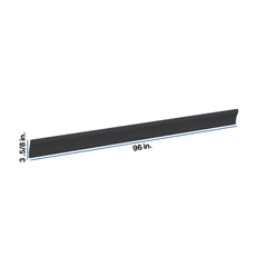 Modernform Cabinet Onyx Black Shaker 96" W X 3 5/8" H X 3 3/4" D Shaker Crown Molding