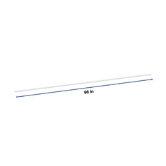 CNC Luxor 5-Piece White 96"W X 1/4" H Scribe Molding