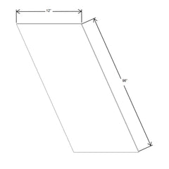 Fabuwood Allure Galaxy Cobblestone  Loose Finished End Skin