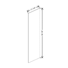 Fabuwood Allure Galaxy Mocha 11 1/4" W X 39 1/8" H X 1/4" D Finished End Skin