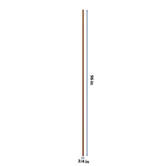 J&K Mocha Glazed K10 Tall Filler 3/4" W x 96" H
