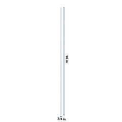 J&K White Shaker S8 Tall Filler 3/4" W x 96" H