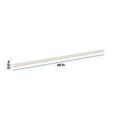 Modernform Cabinet Slim Dove White 96" W X 3/4" H X 1/4" D Bottom Scribe Molding