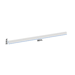 Modernform Cabinet White Shaker 96" W X 3/4" H X 1/4" D Scribe Molding