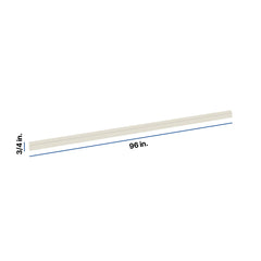 Modernform Cabinet Slim Dove White 96" W X 3/4" H X 1/4" D Scribe Molding