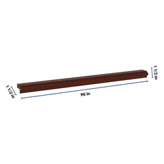 J&K Mahogany J5 96" W Light Rail Molding