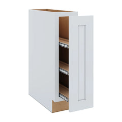 J&K White Shaker S8 Spice Pull-Out Base - 09" W