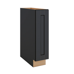 Modernform Cabinet Onyx Black Shaker 09" W X 34 1/2" H X 24" D Base w/Spice Rack