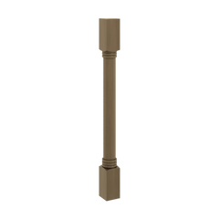 J&K Hazel H8 Full Turn Post 3"W x 34 1/2" H x 3" D