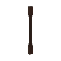 J&K Java Coffee S1 Full Turn Post 3"W x 34 1/2" H x 3" D