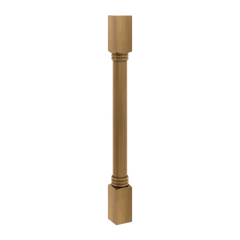 J&K Butterscotch B8 Full Turn Post 3"W x 34 1/2" H x 3" D