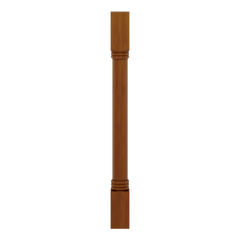 J&K Mocha Glazed K10 Full Turn Post 3"W x 34 1/2" H x 3" D