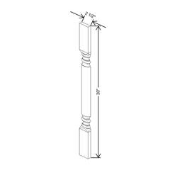 CNC Concord Park Ave Ocean 30" H Spindle Plain