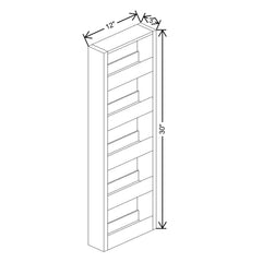 Fabuwood Allure Galaxy Frost 3" W X 30" H Spice Pull Out Wall {Fil/Cab Ordered Separately}