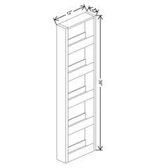 Fabuwood Allure Luna Macadamia Beige 3" W X 36" H Spice Pull Out Wall {Fil/Cab Ordered Separately}