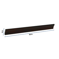 J&K Espresso K8 96" W 10 4-1/4 Cove Molding