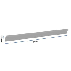 J&K Castle Grey S5 96" W Cove Molding