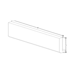 Wolf Classic Dartmouth 5-piece White Paint Piece Crown Starter 96"W