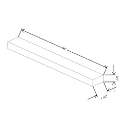 Fabuwood Allure Luna Dove 96"W Starter Molding {Allure & Wel. Ivory only}