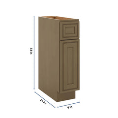 J&K Hazel H8 Vanity Base Door/Drawer 09" W x 33" H x 21" D