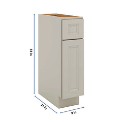 J&K Pebble B6 Vanity Base Door/Drawer 09" W x 33" H x 21" D