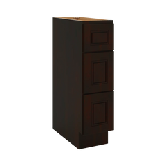J&K Espresso K8 Vanity 3 Drawer Base 09" W x 33" H x 21" D