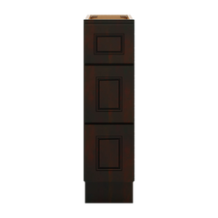 J&K Espresso K8 Vanity 3 Drawer Base 09" W x 33" H x 21" D