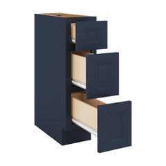 J&K Naval B7 Vanity 3 Drawer Base 09" W x 33" H x 21" D