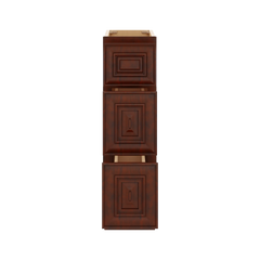 J&K Mahogany J5 Vanity 3 Drawer Base 09" W x 33" H x 21" D