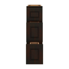J&K Espresso K8 Vanity 3 Drawer Base 09" W x 33" H x 21" D
