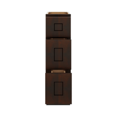 J&K Java Coffee S1 Vanity 3 Drawer Base 09" W x 33" H x 21" D
