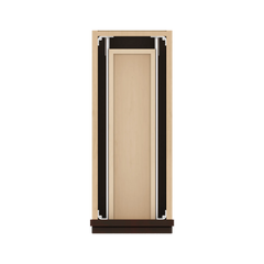 J&K Java Coffee S1 Vanity 3 Drawer Base 09" W x 33" H x 21" D