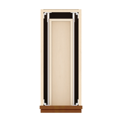 J&K Mocha Glazed K10 Vanity 3 Drawer Base 09" W x 33" H x 21" D