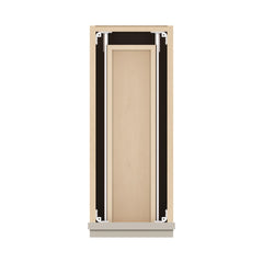 J&K Pebble B6 Vanity 3 Drawer Base 09" W x 33" H x 21" D
