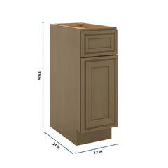 J&K Hazel H8 Vanity Base Door/Drawer 12" W x 33" H x 21" D