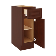 J&K Mahogany J5 Vanity Base Door/Drawer 12" W x 33" H x 21" D
