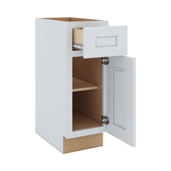 J&K White Shaker S8 Vanity Base Door/Drawer 12" W x 33" H x 21" D
