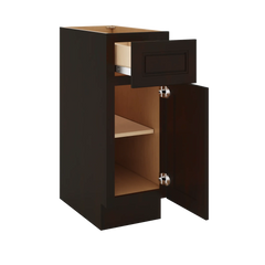 J&K Espresso K8 Vanity Base Door/Drawer 12" W x 33" H x 21" D