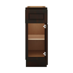 J&K Espresso K8 Vanity Base Door/Drawer 12" W x 33" H x 21" D