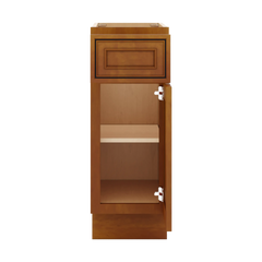 J&K Mocha Glazed K10 Vanity Base Door/Drawer 12" W x 33" H x 21" D
