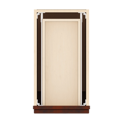 J&K Mahogany J5 Vanity Base Door/Drawer 12" W x 33" H x 21" D