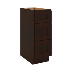 J&K Java Coffee S1 Vanity 3 Drawer Base 12" W x 33" H x 21" D