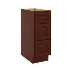 J&K Mahogany J5 Vanity 3 Drawer Base 12" W x 33" H x 21" D