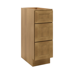 J&K Butterscotch B8 Vanity 3 Drawer Base 12" W x 33" H x 21" D