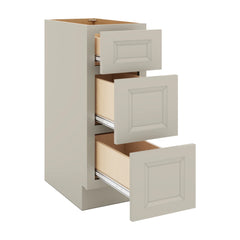 J&K Pebble B6 Vanity 3 Drawer Base 12" W x 33" H x 21" D