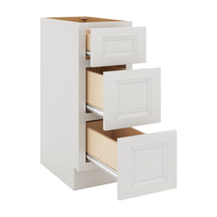 J&K Pure B5 Vanity 3 Drawer Base 12" W x 33" H x 21" D
