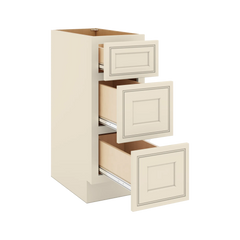J&K Pearl Glazed H9 Vanity 3 Drawer Base 12" W x 33" H x 21" D
