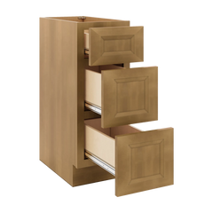 J&K Butterscotch B8 Vanity 3 Drawer Base 12" W x 33" H x 21" D